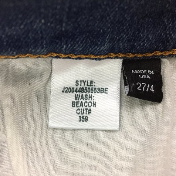 VERONICA BEARD Beacon Wash Carolyn Baby Boot High Rise Raw Asymmetric Hem Jeans - Picture 4 of 12